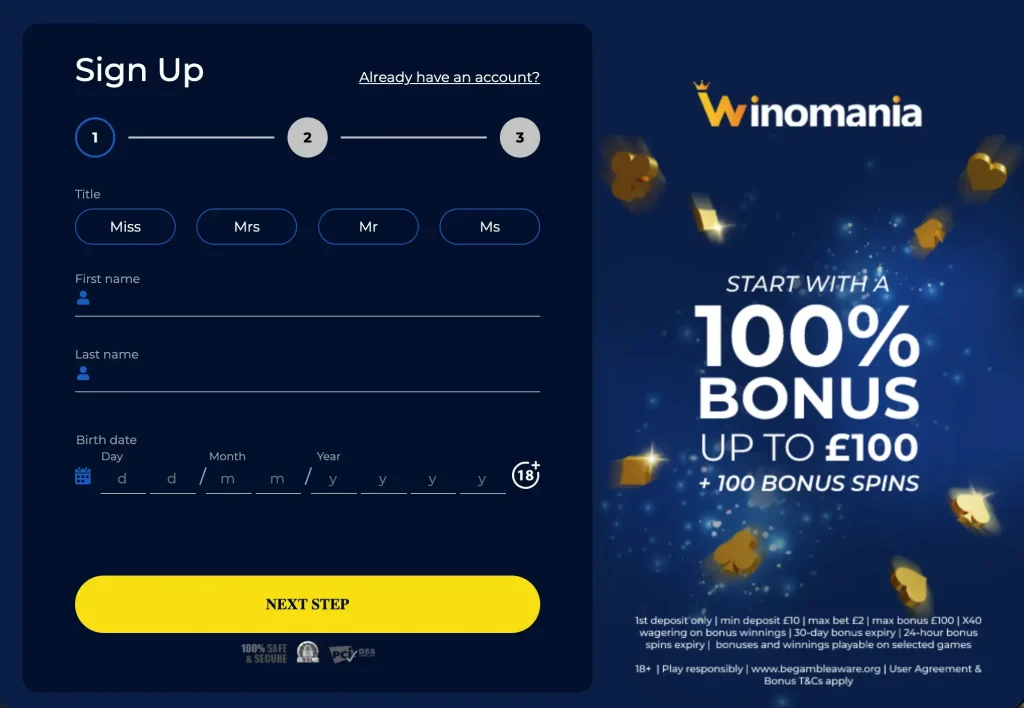 Winomania Registration